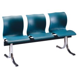 BANCADA 3 PLAZAS R-312-P PATAS CROMADO