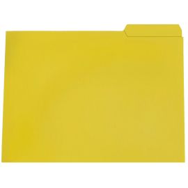 SUBCARPETA PESTAÑA DERECHA A4 AMARILLA 250GR 50 UNIDADES