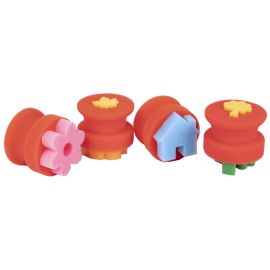 SELLOS DE ESPONJA PAINT & FUN 4 UNIDADES