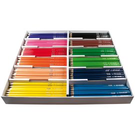 CAJA LAPICEROS COLOR MILAN TRIANGULARES