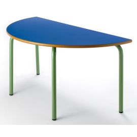 MESA PREESCOLAR SEMICIRCULAR 110X55 CM ALTURA 54 CM