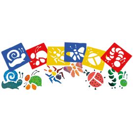 PLANTILLAS INSECTOS - 6 UNIDADES