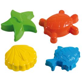 JUEGO 4 MOLDES ARENA SURTIDOS