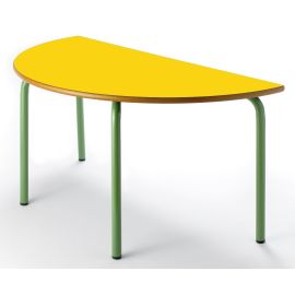 MESA PREESCOLAR SEMICIRCULAR 120X60 CM  ALTURA 46 CM 