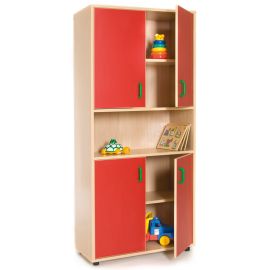 ARMARIO ALTO: 4 PUERTAS CON 5 HUECOS