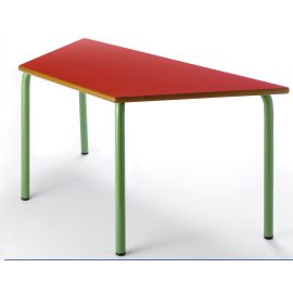 MESA PREESCOLAR TRAPEZOIDAL 120X60X60 CM ALTURA 54 CM