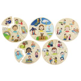 PUZLE 5 EMOCIONES- 34 PIEZAS