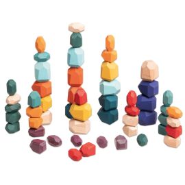 ROCAS DE COLORES CONSTRUCCION- 54 PIEZAS