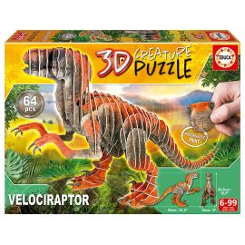 PUZLE 3D CREATURE VELOCIRRAPTOR