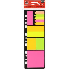 SET DE NOTAS ADHESIVAS Y MARCADORES FLUOR