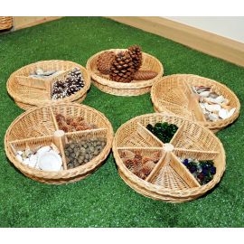 CESTAS DE MIMBRE -5 UNIDADES