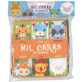 MIL CARAS DE ANIMALES -LIBRO TELA