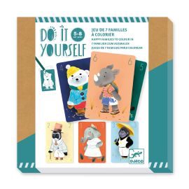 JUEGO DE 7 FAMILIAS PARA COLOREAR