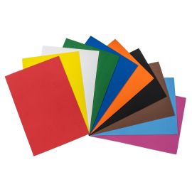 FOAM GOMA EVA HOJAS-10 COLORES 30X20 CM 