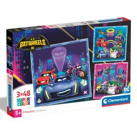 PUZLE 3X48 SQUARE BATWHEELS