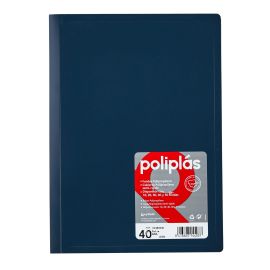 CARPETA 40 FUNDAS AZUL PLASTICO
