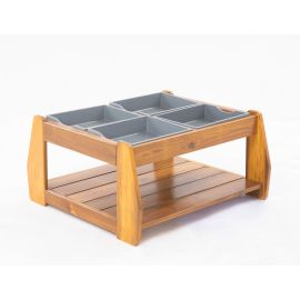 MESA ARENA Y AGUA EXTERIOR