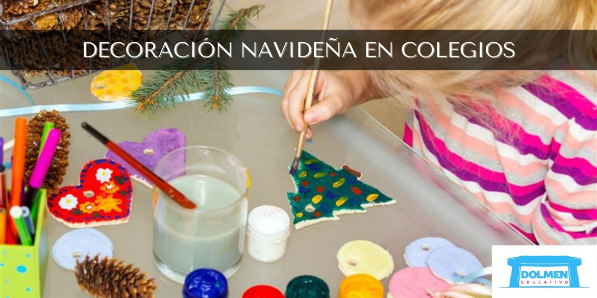 Actividades de decoración navideña en Colegios